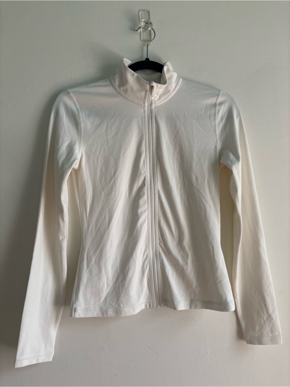 Aritzia White Full-Zip Long Sleeve Jacket